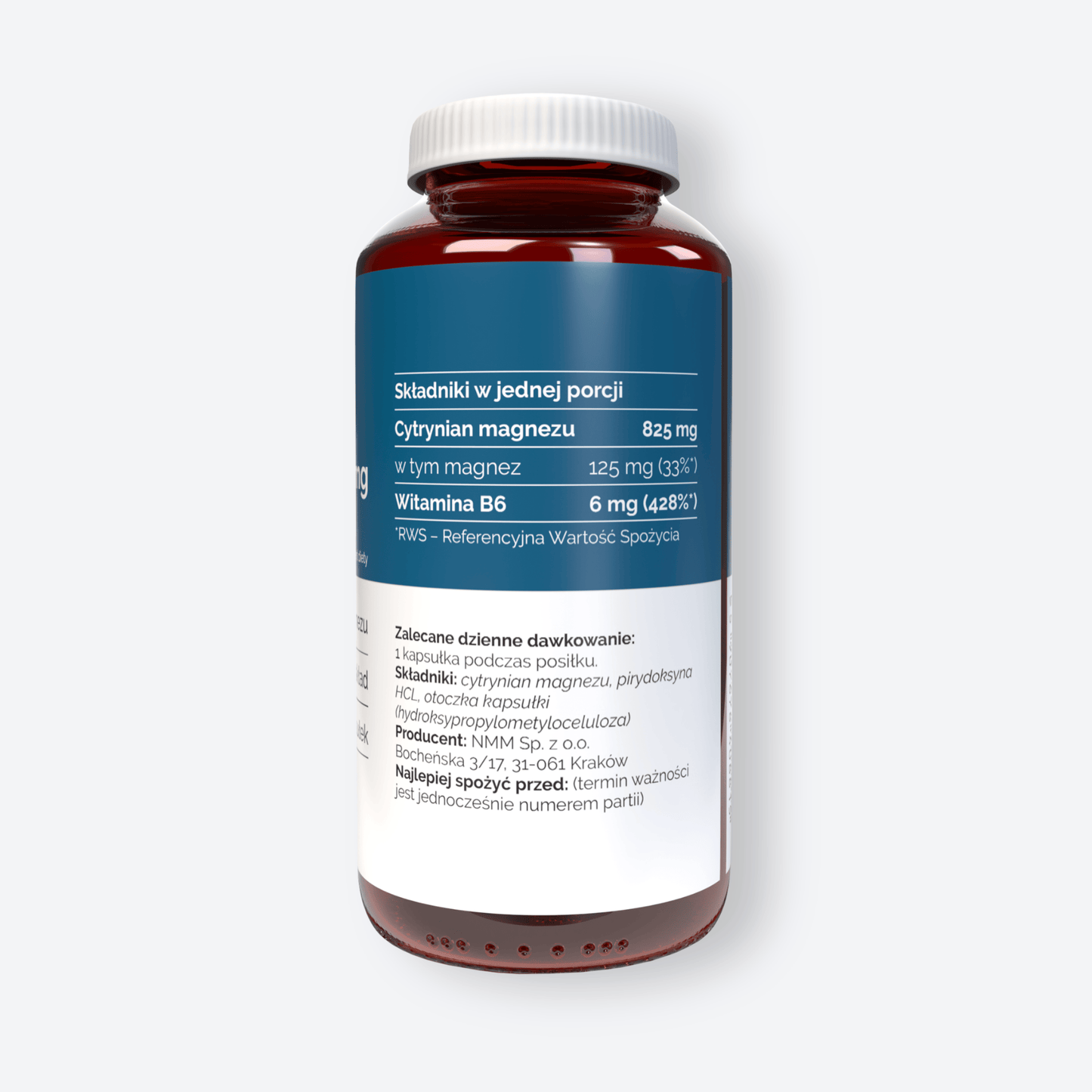 Vitaler's Minerały Magnez 125 mg + Witamina B6 6 mg - 120 kapsułek