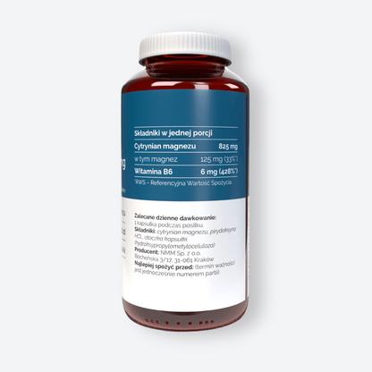 Vitaler's Minerały Magnez 125 mg + Witamina B6 6 mg - 120 kapsułek