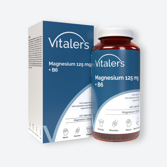 Vitaler's Minerały Magnez 125 mg + Witamina B6 6 mg - 120 kapsułek