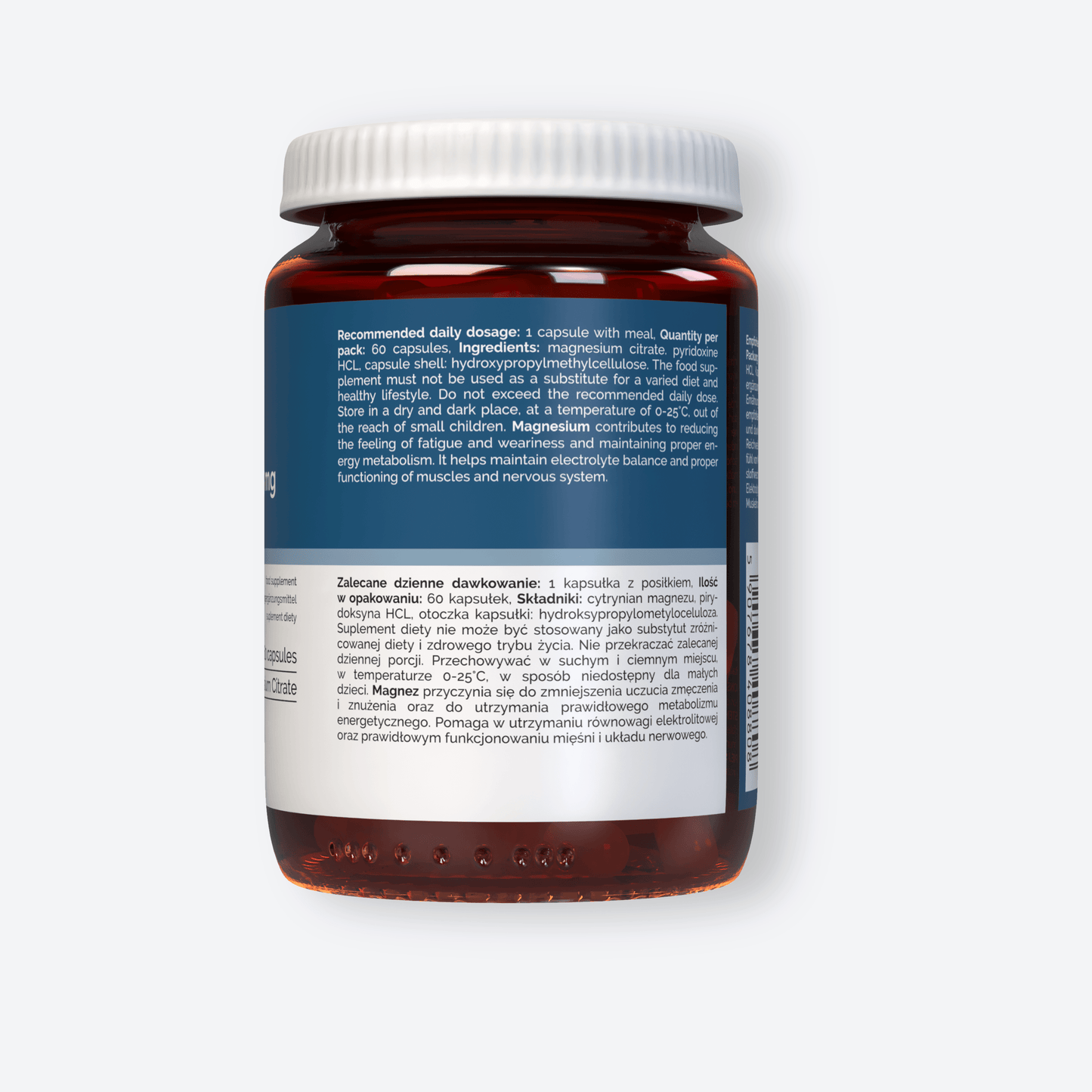 Vitaler's Minerały Magnez 125 mg + Witamina B6 6 mg - 60 kapsułek