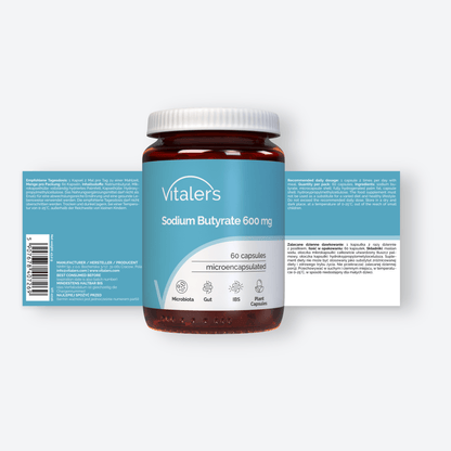 Vitaler's Probiotyki Maślan sodu 600 mg - 60 kapsułek