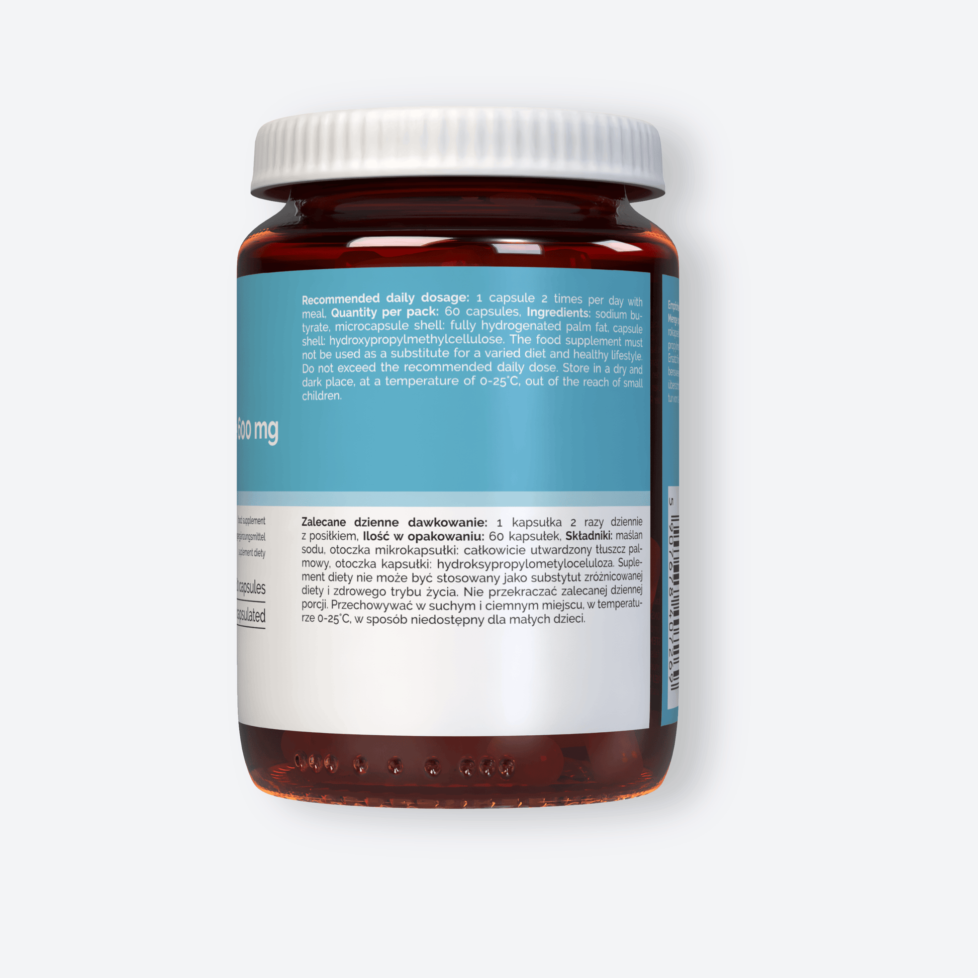 Vitaler's Probiotyki Maślan sodu 600 mg - 60 kapsułek