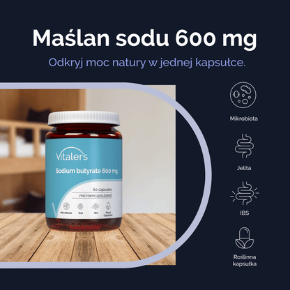 Vitaler's Probiotyki Maślan sodu 600 mg - 60 kapsułek