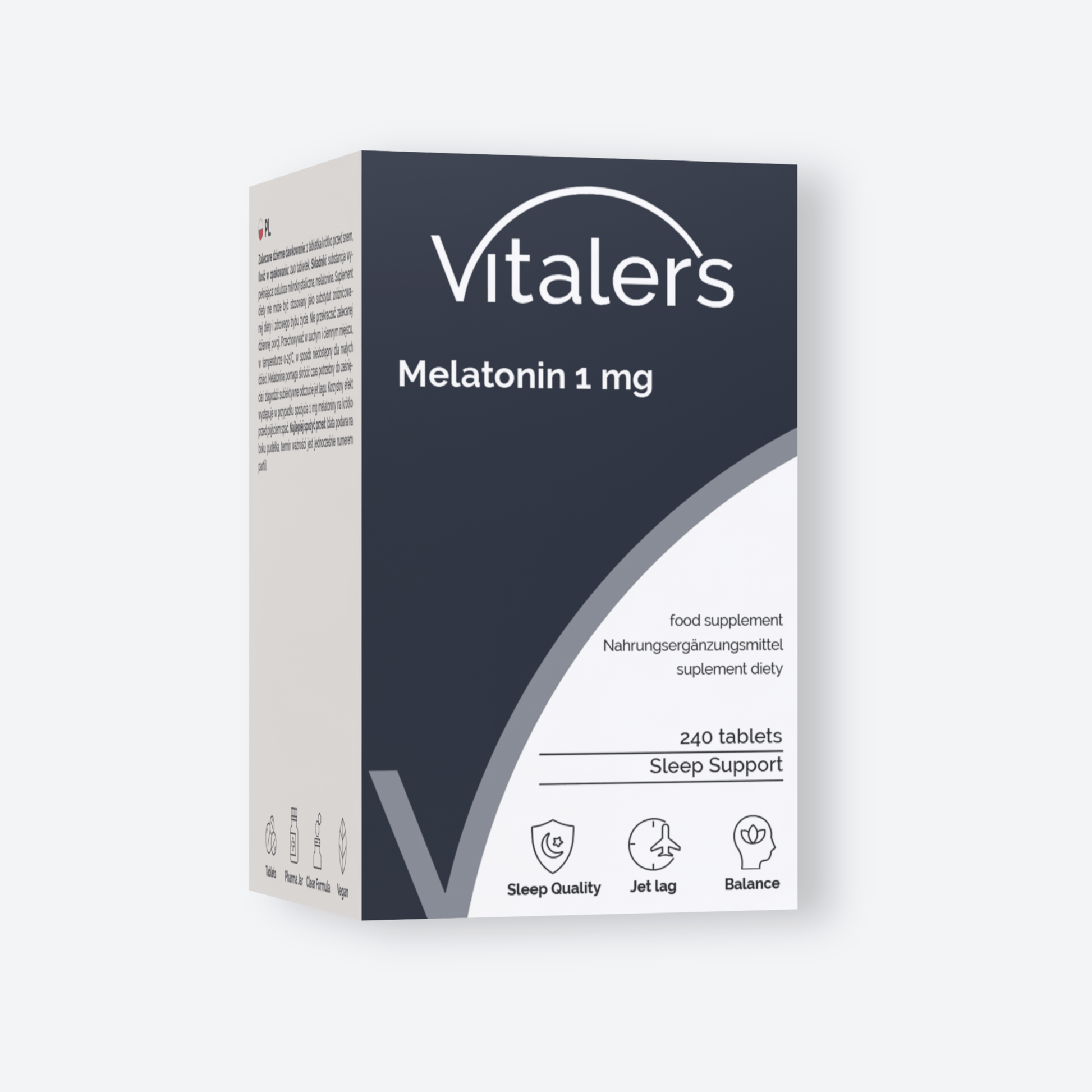 Vitaler's Specjalistyczne Melatonina 1 mg - 240 tabletek