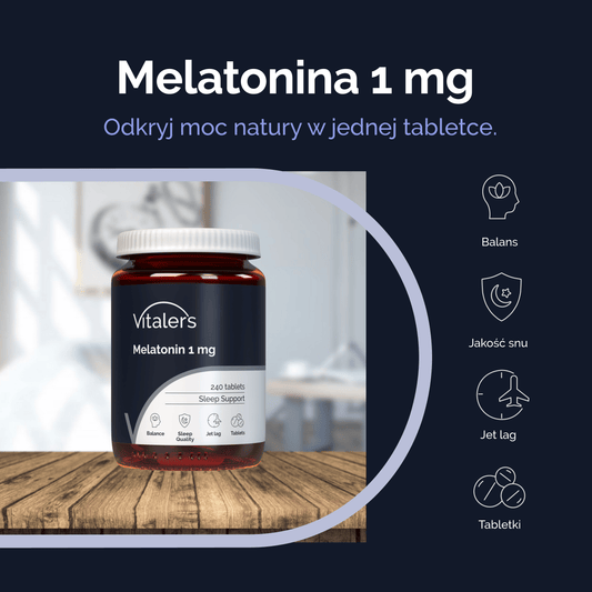 Vitaler's Specjalistyczne Melatonina 1 mg - 240 tabletek