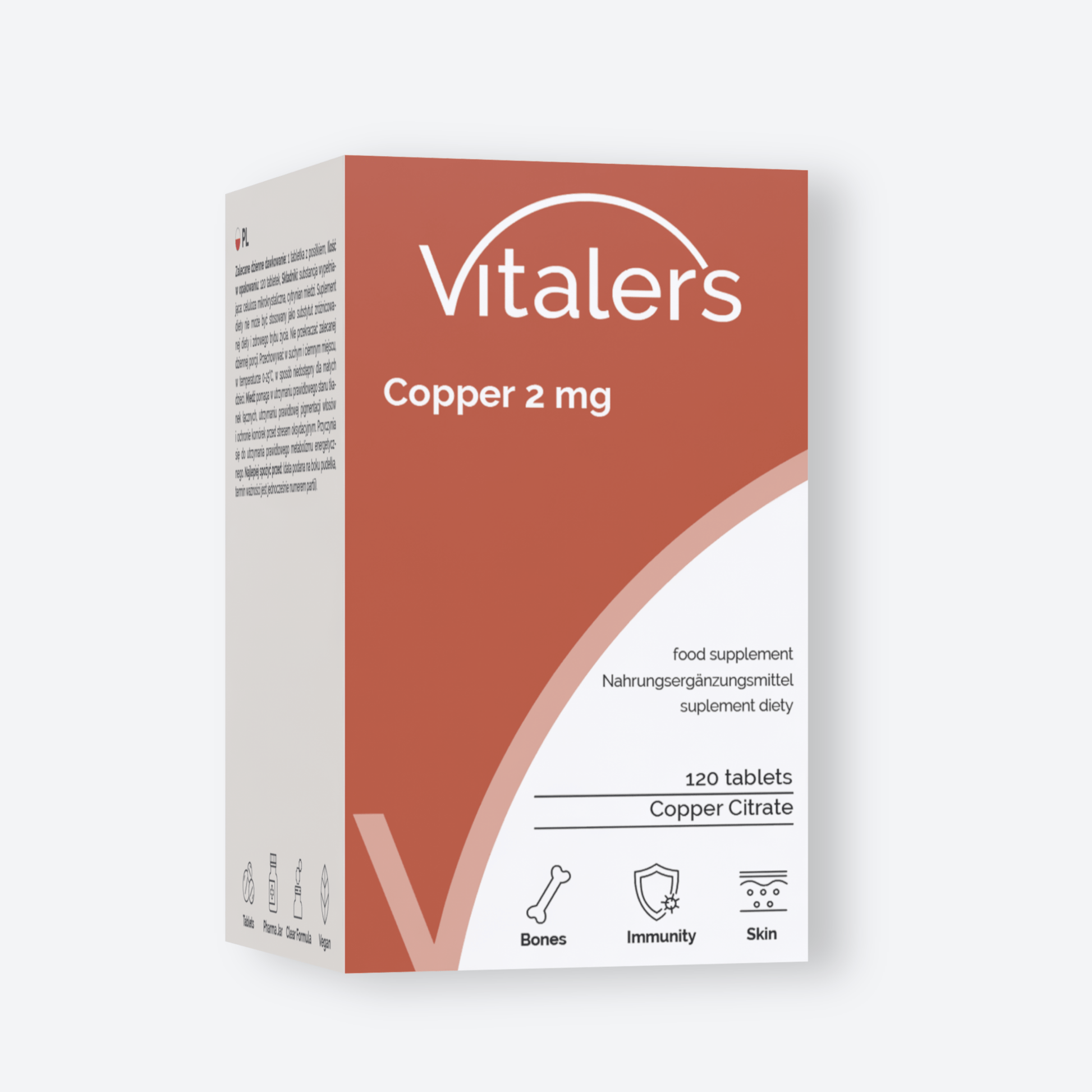 Vitaler's Minerały Miedź 2 mg - 120 tabletek