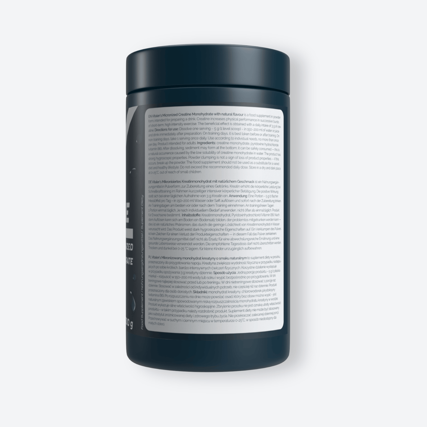 Vitaler's Sport Mikronizowany Monohydrat Kreatyny 5000 mg - 500 g