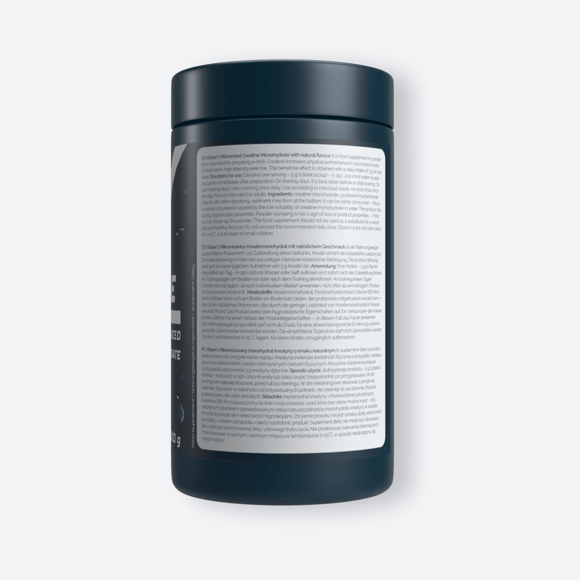 Vitaler's Sport Mikronizowany Monohydrat Kreatyny 5000 mg - 500 g