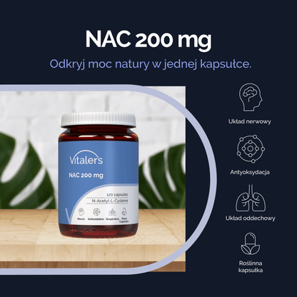 Vitaler's Aminokwasy NAC 200 mg - 60 kapsułek