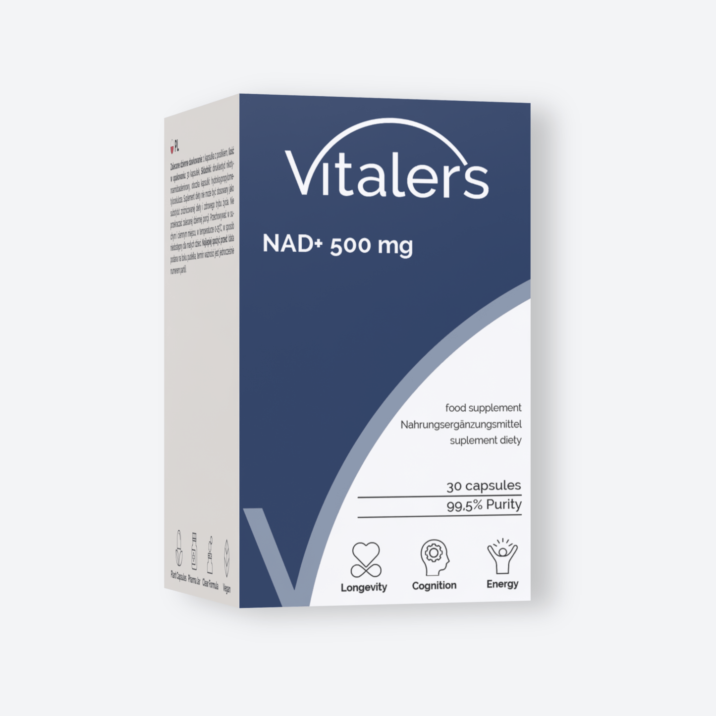 Vitaler's Antyoksydanty NAD+ 500 mg - 30 kapsułek