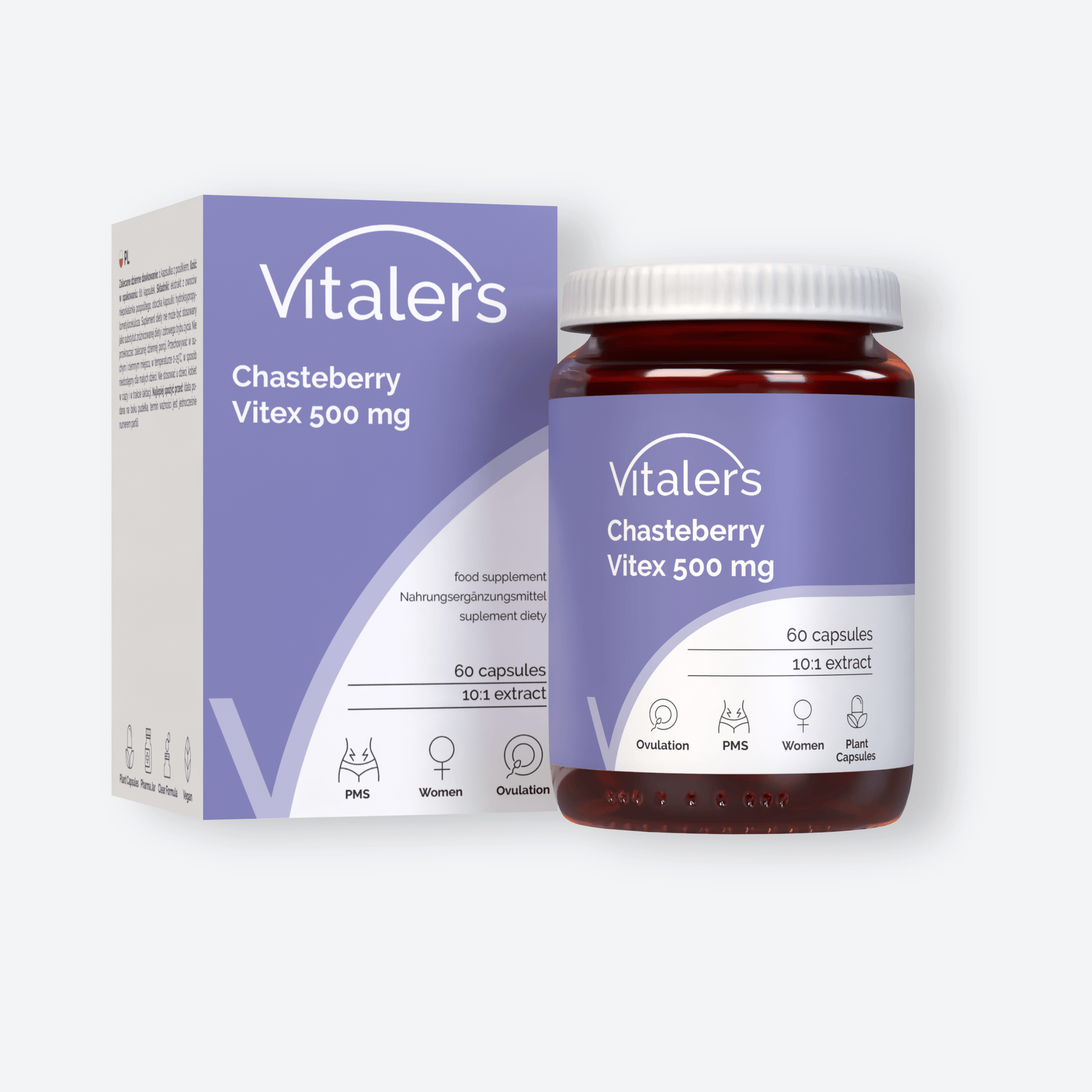 Vitaler's Ekstrakty Niepokalanek pospolity (Vitex) 500 mg - 60 kapsułek