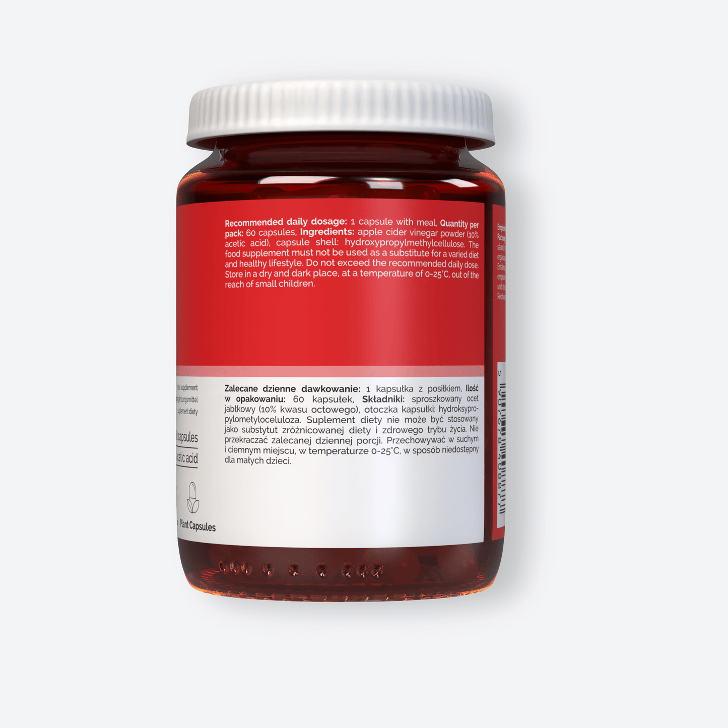 Vitaler's Specjalistyczne Ocet jabłkowy 650 mg - 60 kapsułek