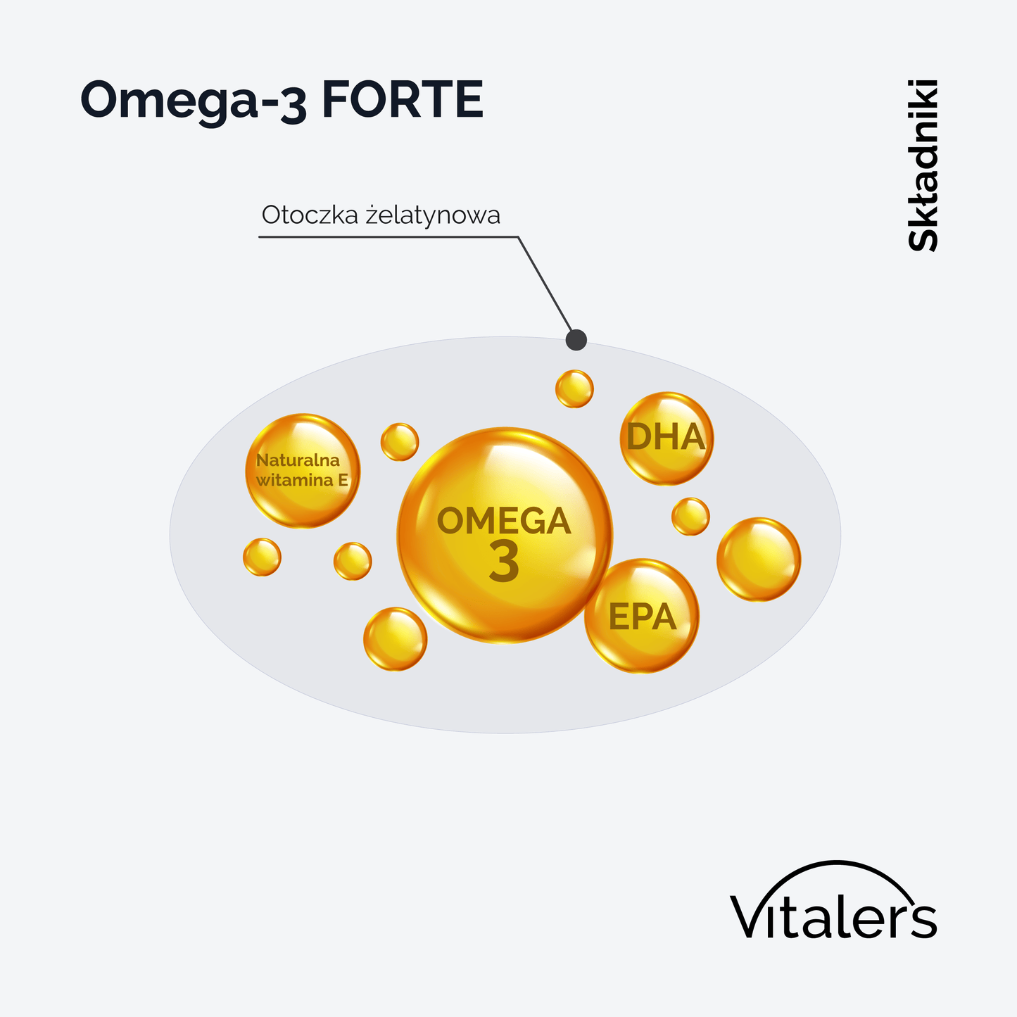 Vitaler's Omega Omega-3 FORTE 1000 mg - 120 kapsułek