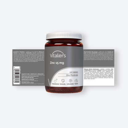 Vitaler's Minerały Pikolinian Cynku 15 mg - 120 tabletek