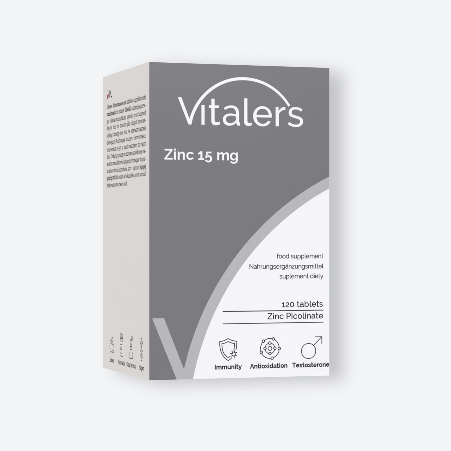 Vitaler's Minerały Pikolinian Cynku 15 mg - 120 tabletek