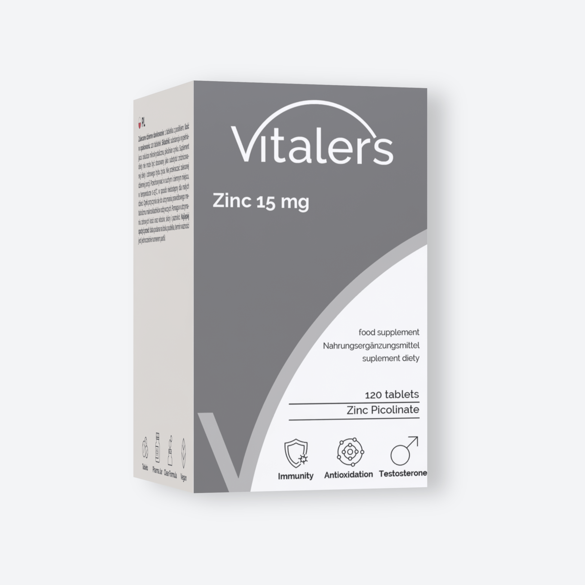 Vitaler's Minerały Pikolinian Cynku 15 mg - 120 tabletek