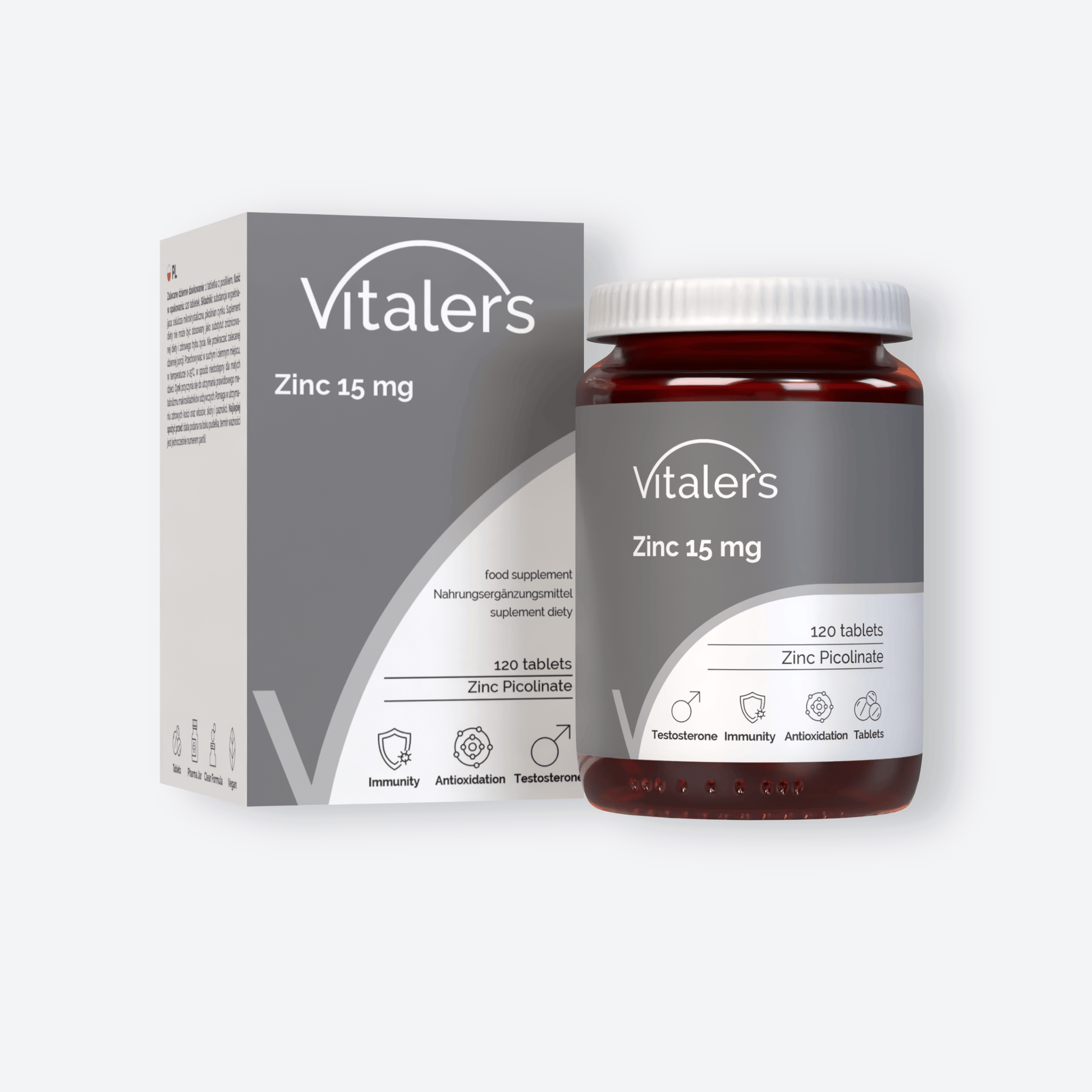 Vitaler's Minerały Pikolinian Cynku 15 mg - 120 tabletek