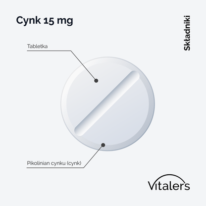 Vitaler's Minerały Pikolinian Cynku 15 mg - 120 tabletek