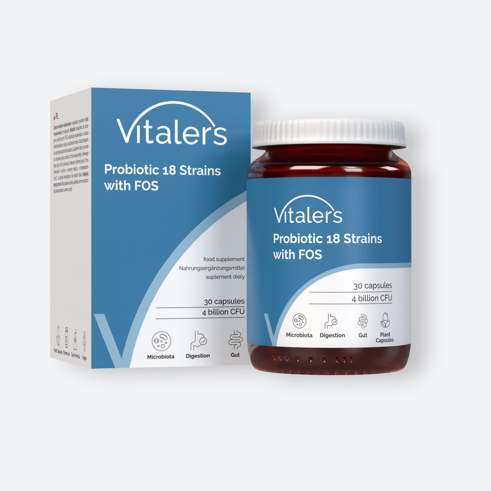 Vitaler's Probiotyki Probiotyk 18 szczepów z FOS - 30 kapsułek