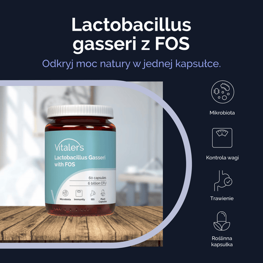 Vitaler's Probiotyki Probiotyk Lactobacillus Gasseri z FOS - 60 kapsułek