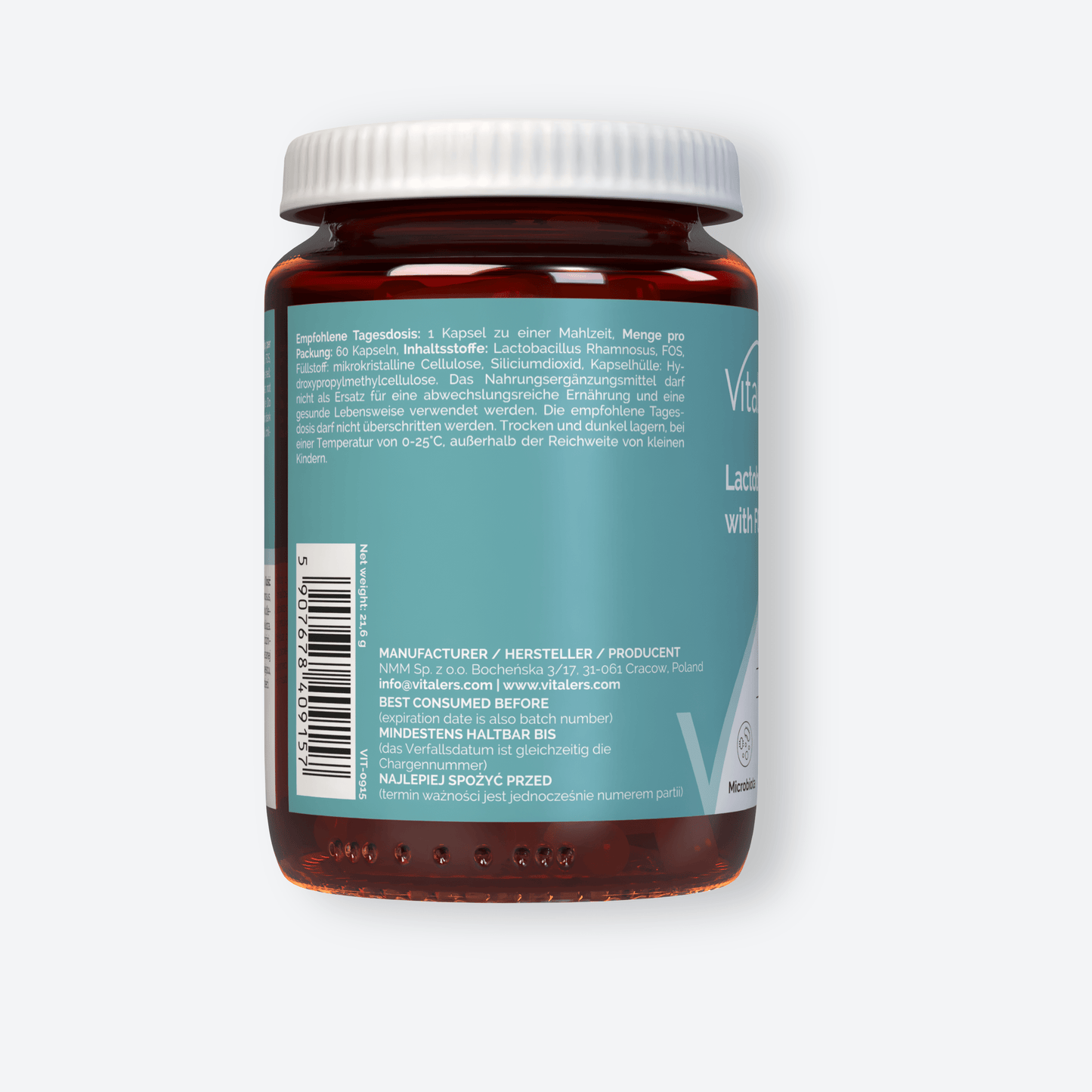 Vitaler's Probiotyki Probiotyk Lactobacillus Rhamnosus - 60 kapsułek