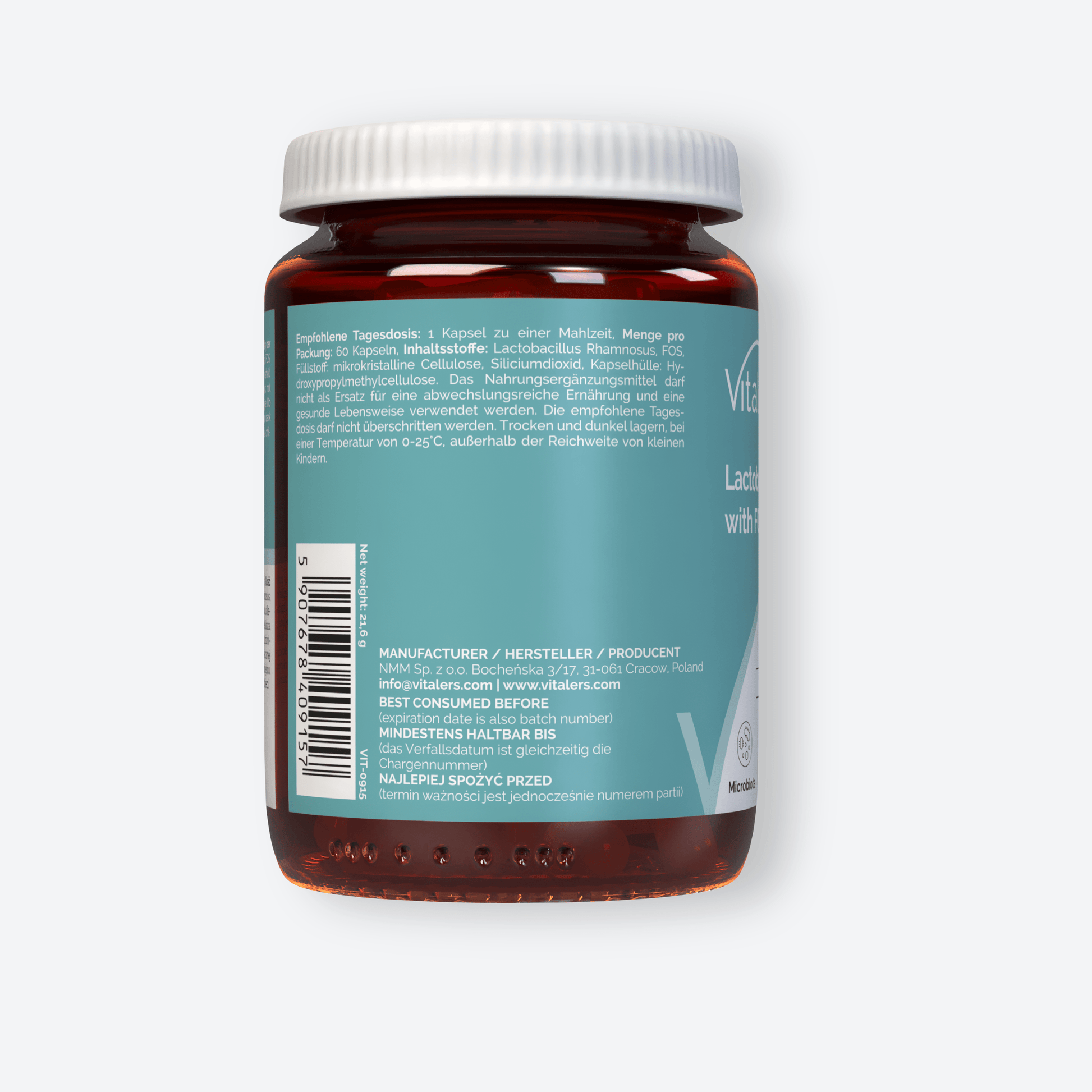 Vitaler's Probiotyki Probiotyk Lactobacillus Rhamnosus - 60 kapsułek