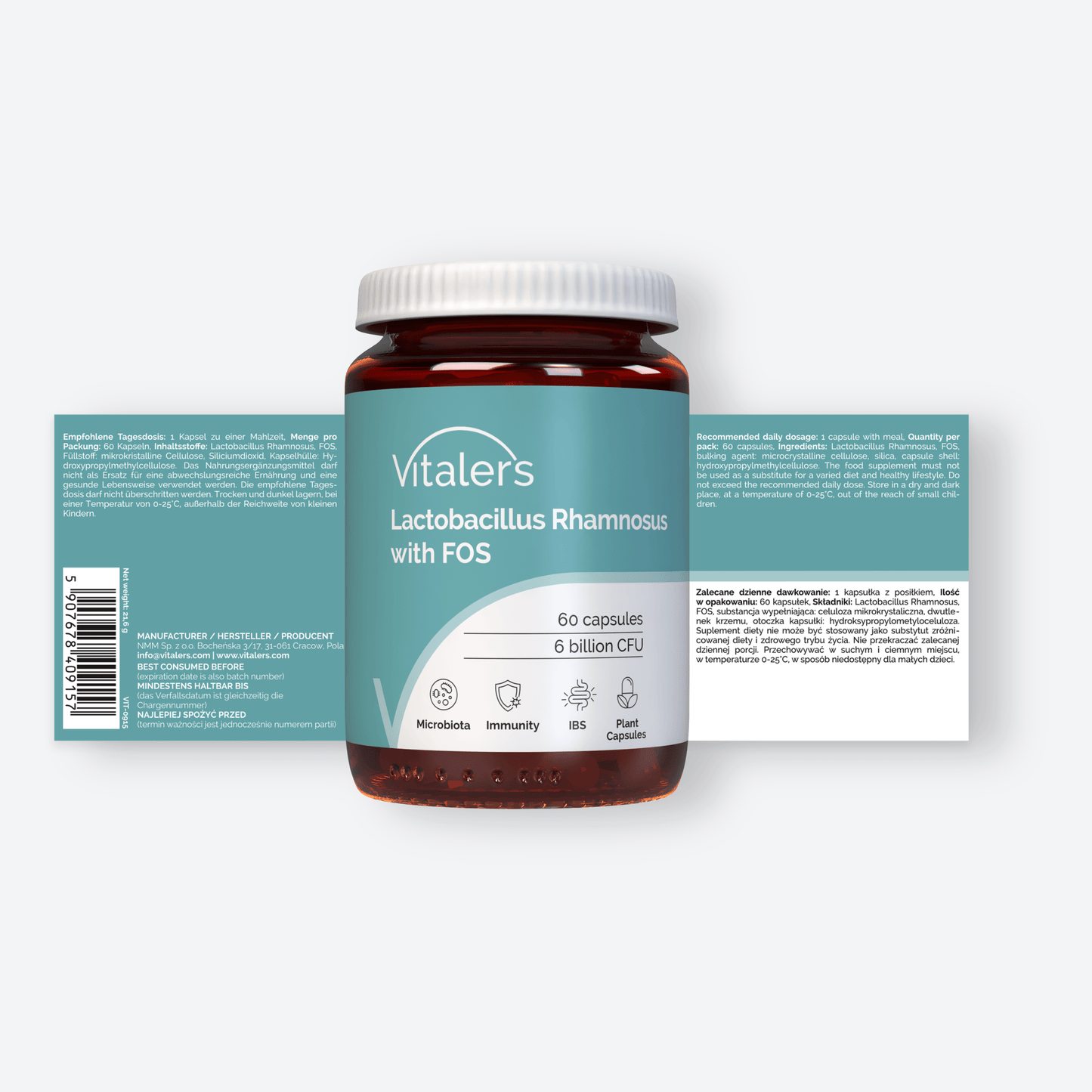 Vitaler's Probiotyki Probiotyk Lactobacillus Rhamnosus - 60 kapsułek