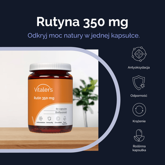 Vitaler's Witaminy i suplementy diety Rutyna 350 mg - 60 kapsułek