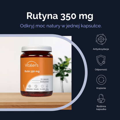 Vitaler's Witaminy i suplementy diety Rutyna 350 mg - 60 kapsułek