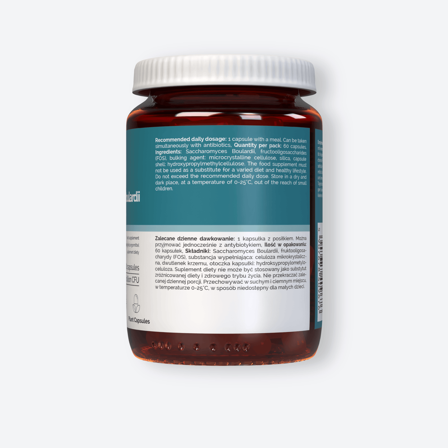 Vitaler's Probiotyki Saccharomyces Boulardii z FOS - 60 kapsułek