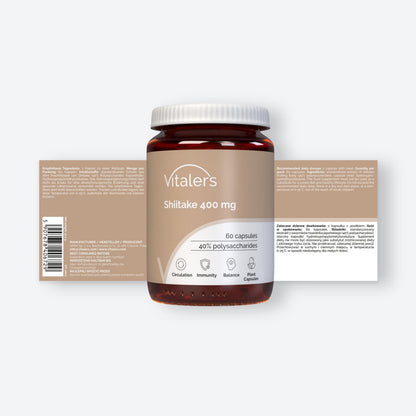 Vitaler's Ekstrakty Shiitake 400 mg - 60 kapsułek