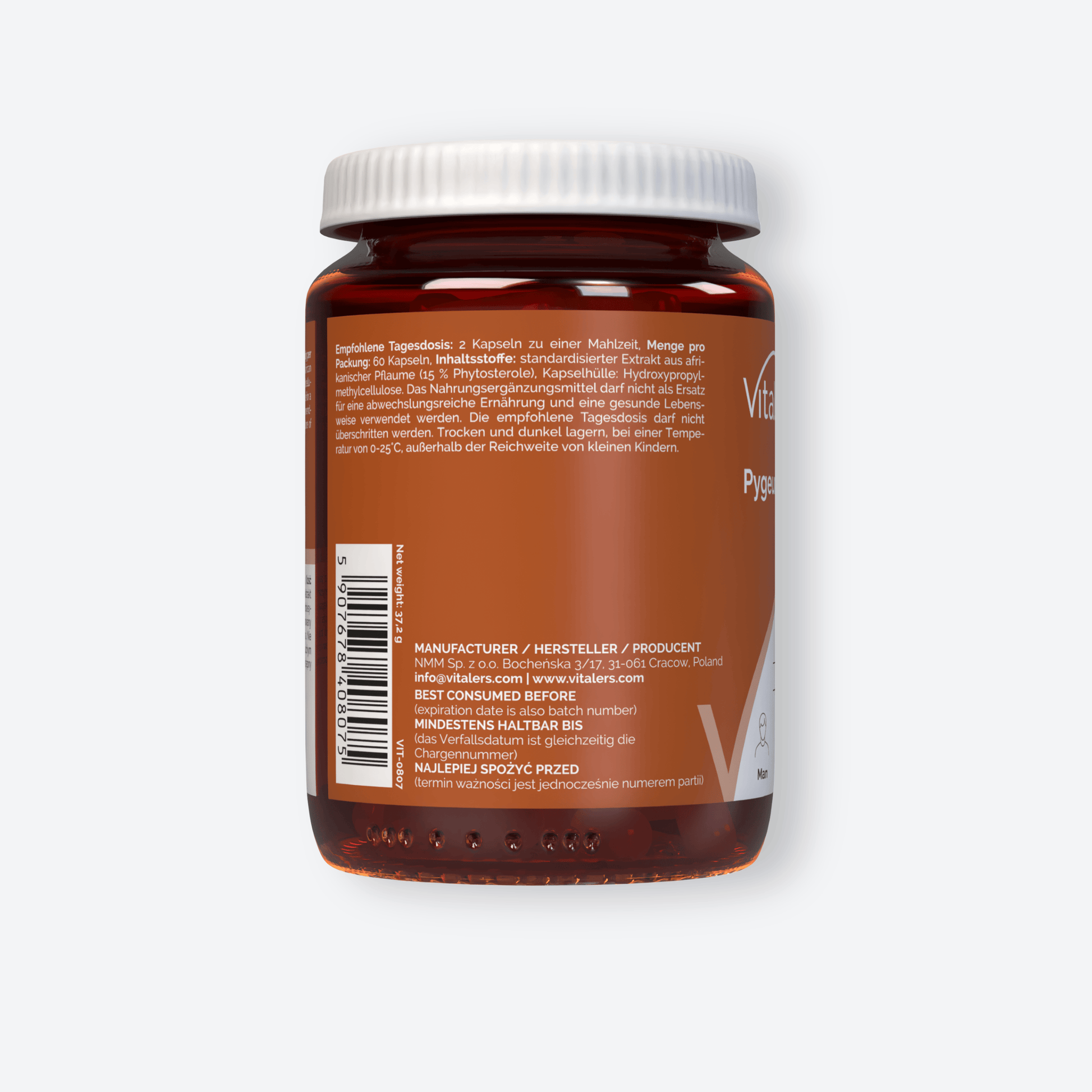 Vitaler's Ekstrakty Śliwa Afrykańska 500 mg - 60 kapsułek