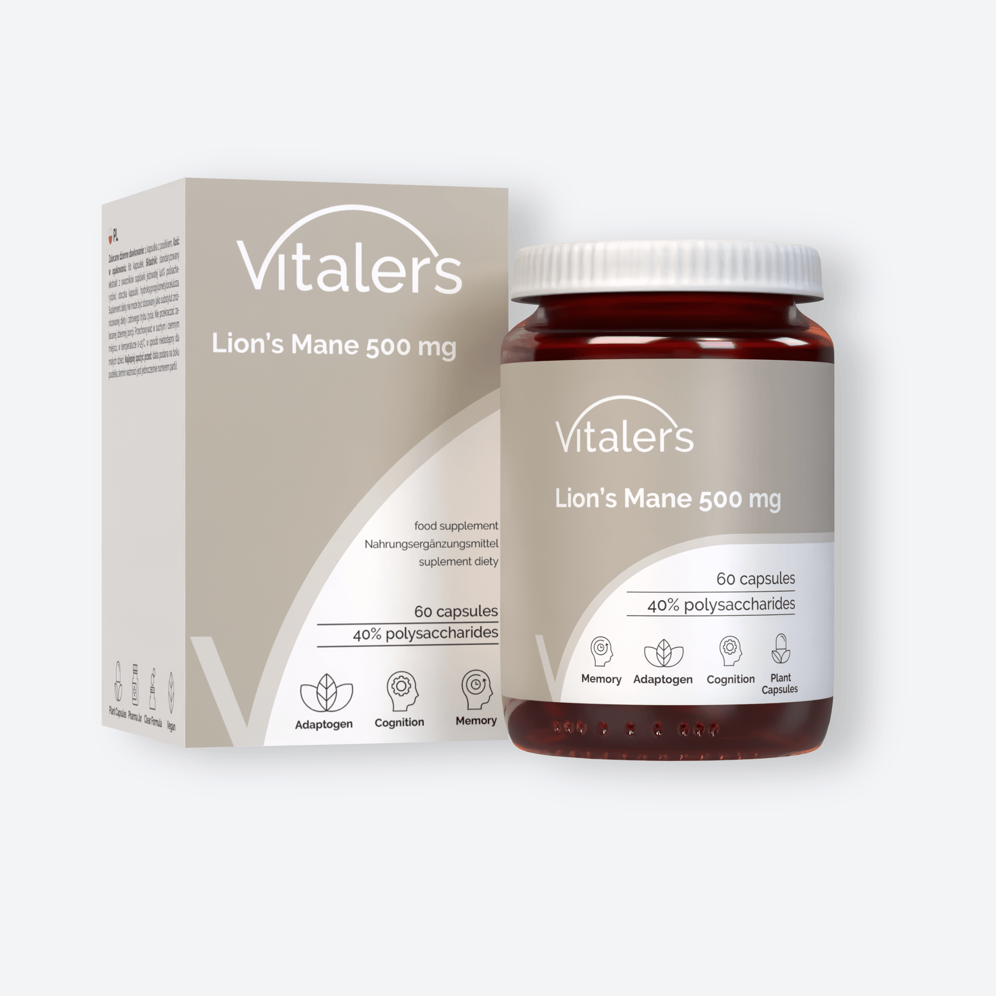 Vitaler's Ekstrakty Soplówka Jeżowata 500 mg - 60 kapsułek