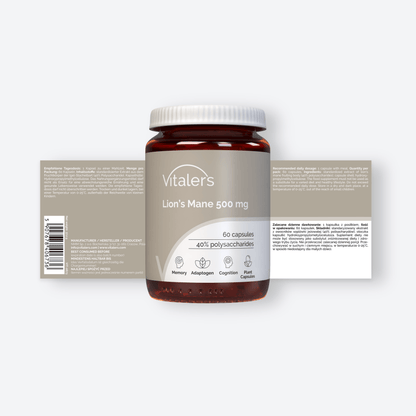 Vitaler's Ekstrakty Soplówka Jeżowata 500 mg - 60 kapsułek