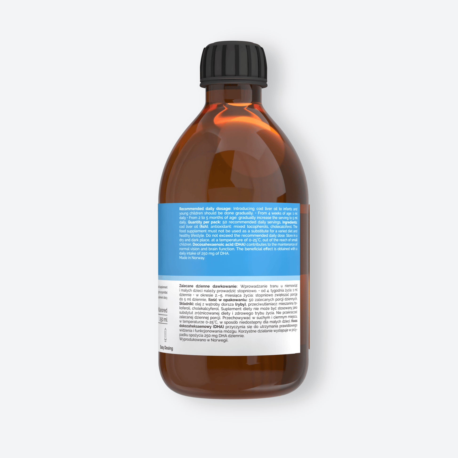 Vitaler's Omega Tran Norweski Junior Omega-3 1200 mg dla dzieci - 250 ml