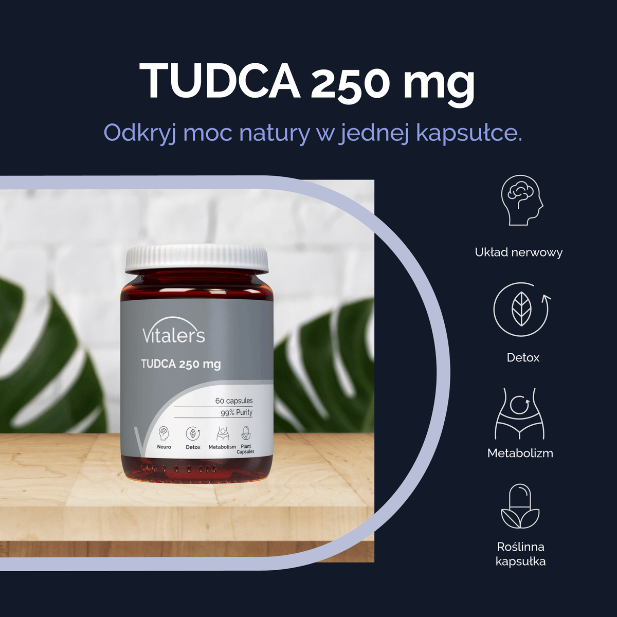 Vitaler's Ekstrakty TUDCA 250 mg - 60 kapsułek