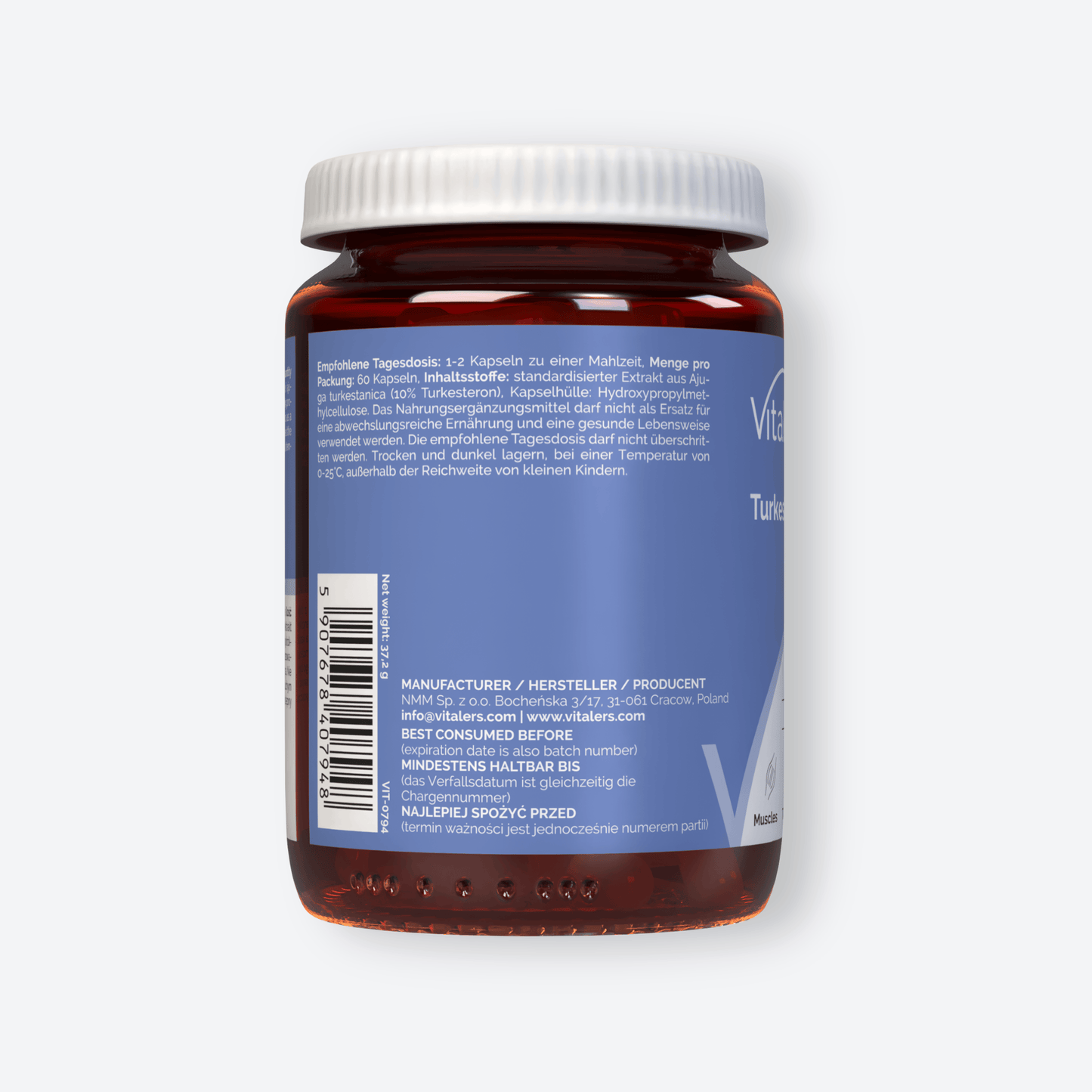 Vitaler's Ekstrakty Turkesterone - 60 kapsułek
