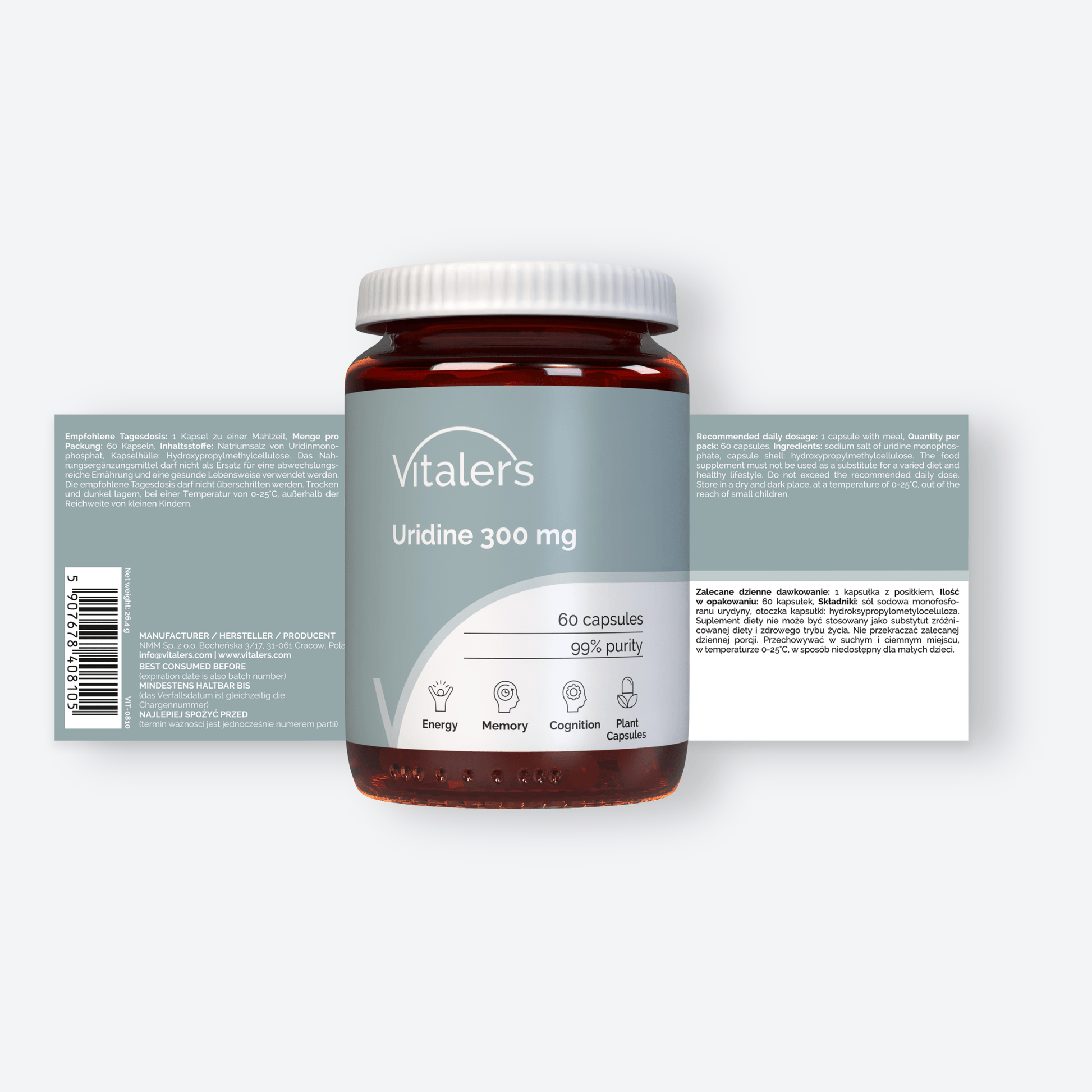 Vitaler's Specjalistyczne Urydyna 300 mg - 60 kapsułek