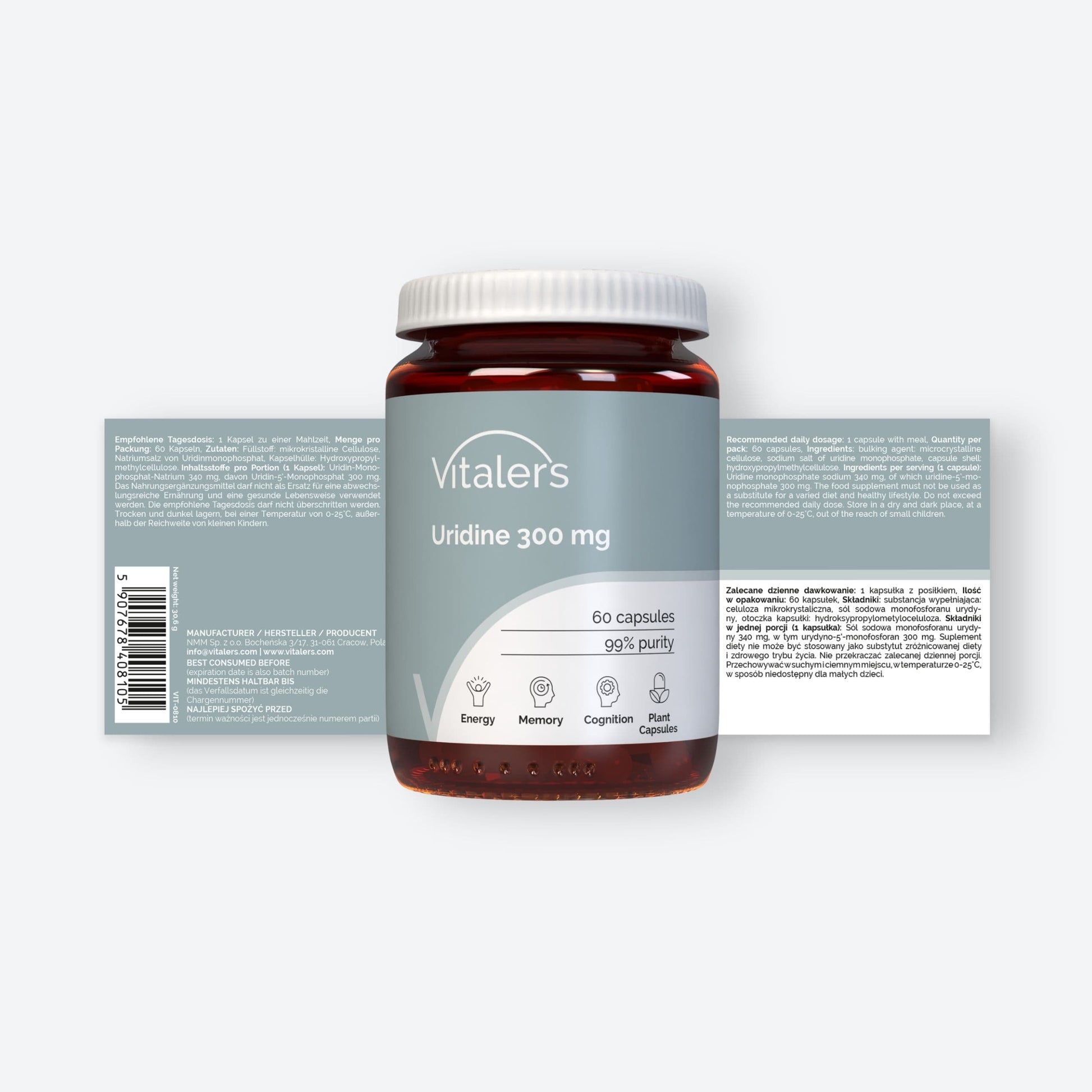 Vitaler's Specjalistyczne Urydyna 300 mg - 60 kapsułek