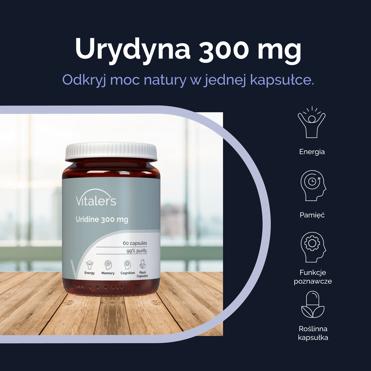 Vitaler's Specjalistyczne Urydyna 300 mg - 60 kapsułek