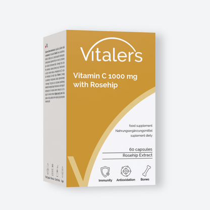 Vitaler's Witaminy Witamina C z dziką różą 1000 mg - 60 kapsułek
