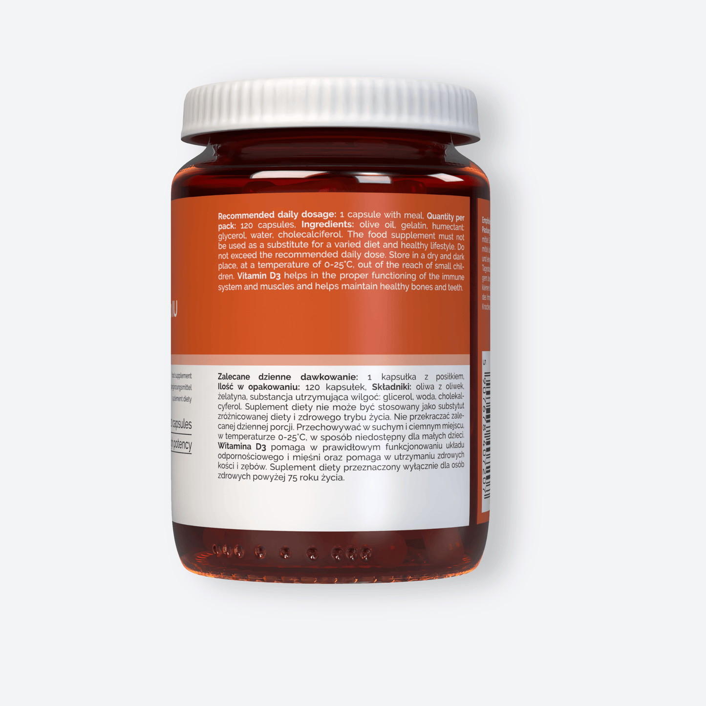 Vitaler's Witaminy Witamina D3 4000 IU - 120 kapsułek