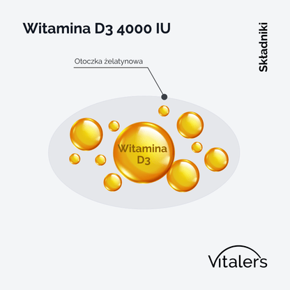 Vitaler's Witaminy Witamina D3 4000 IU - 120 kapsułek
