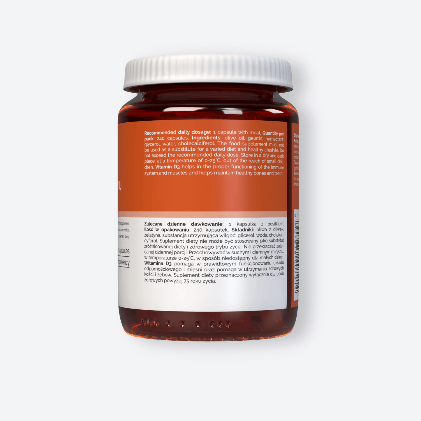 Vitaler's Witaminy Witamina D3 4000 IU - 240 kapsułek