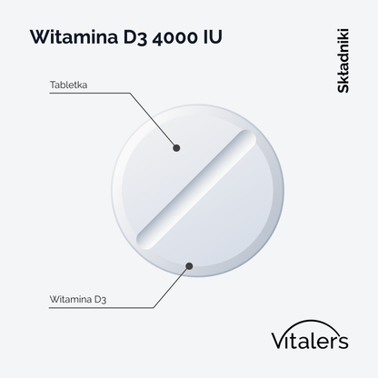 Vitaler's Witaminy Witamina D3 4000 IU - 240 tabletek