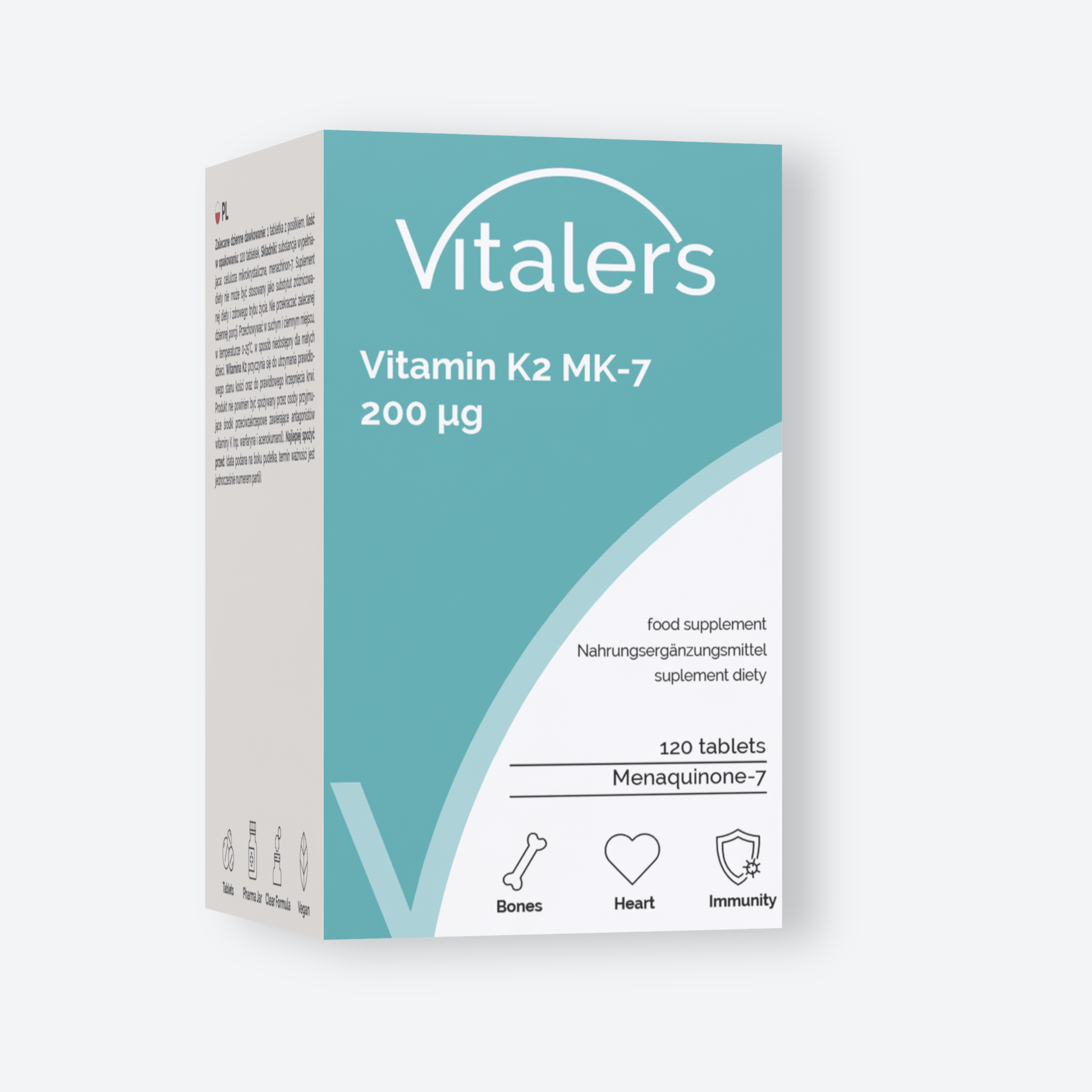 Vitaler's Witaminy Witamina K2 MK-7 200 µg - 120 tabletek
