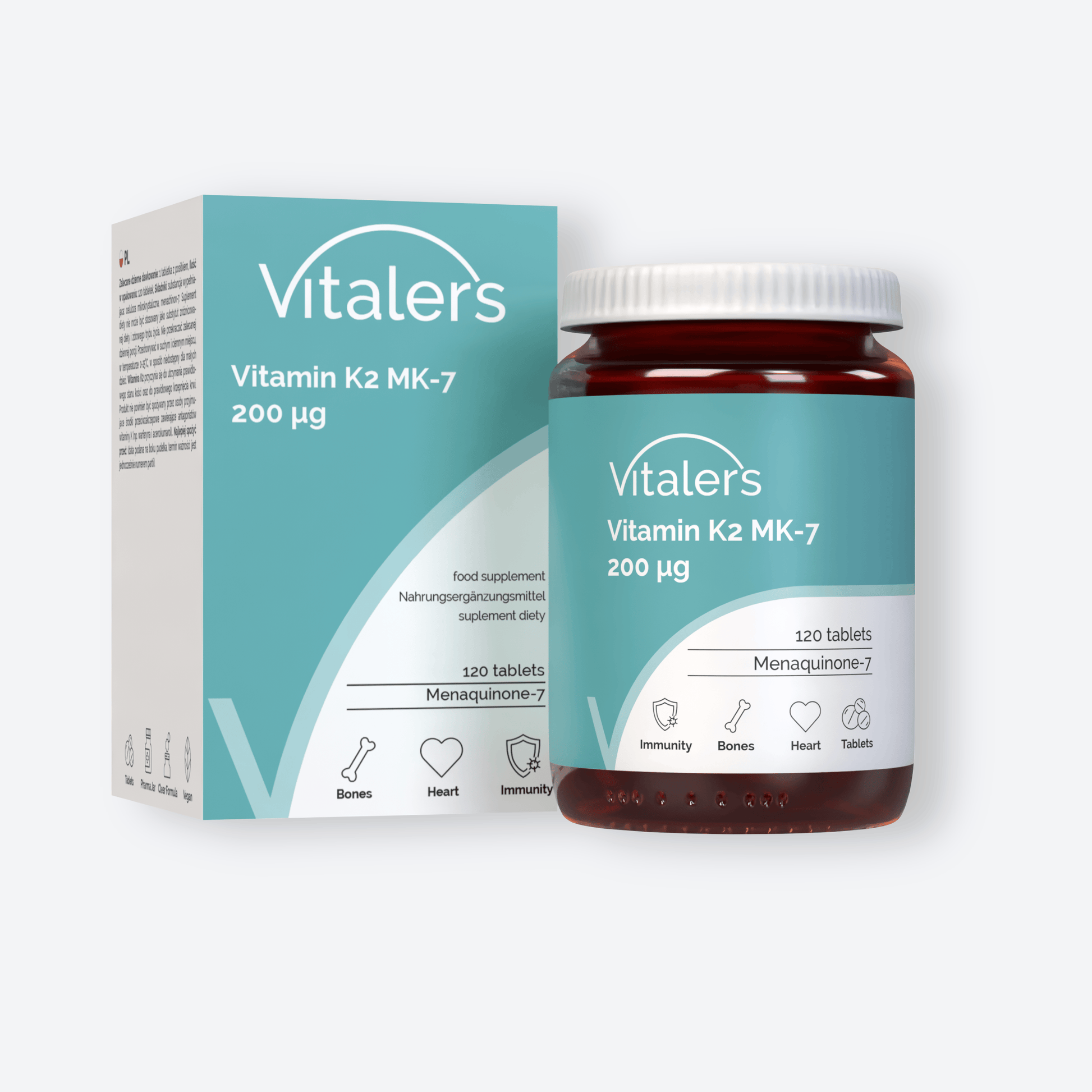Vitaler's Witaminy Witamina K2 MK-7 200 µg - 120 tabletek