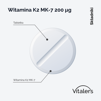 Vitaler's Witaminy Witamina K2 MK-7 200 µg - 120 tabletek