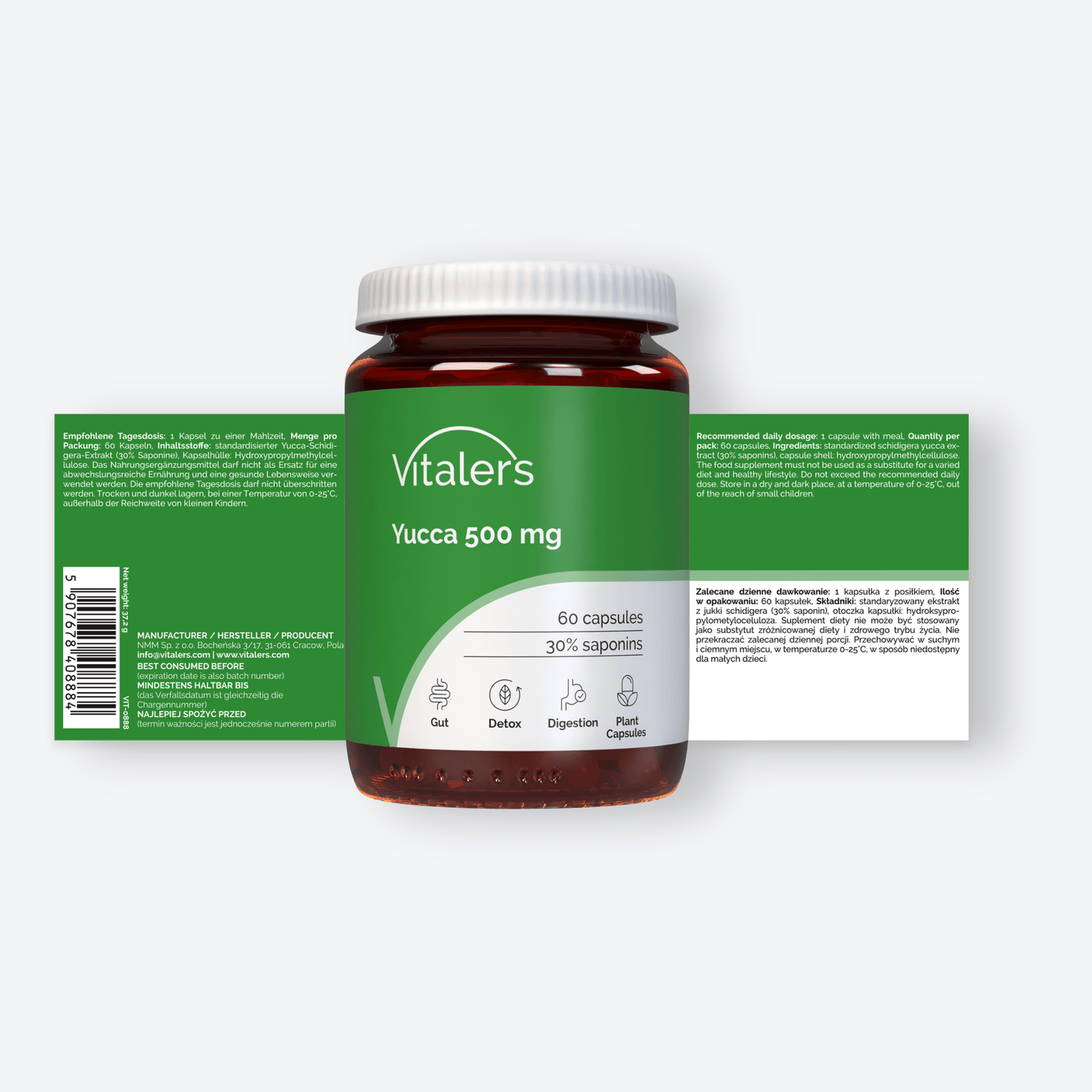 Vitaler's Ekstrakty Yucca 500 mg - 60 kapsułek