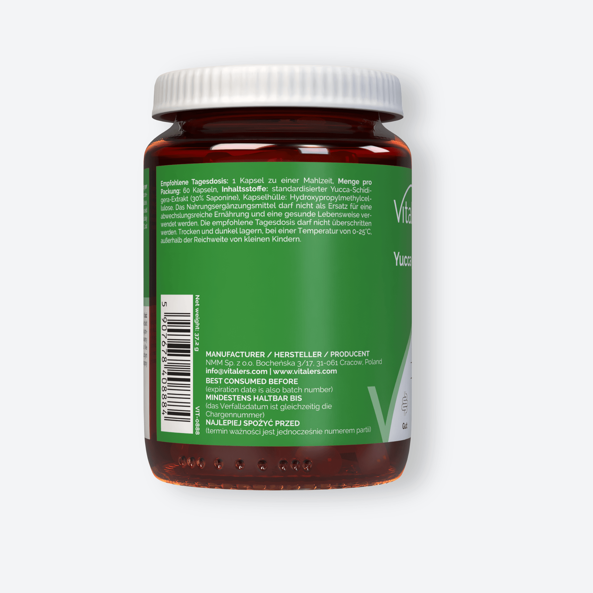 Vitaler's Ekstrakty Yucca 500 mg - 60 kapsułek